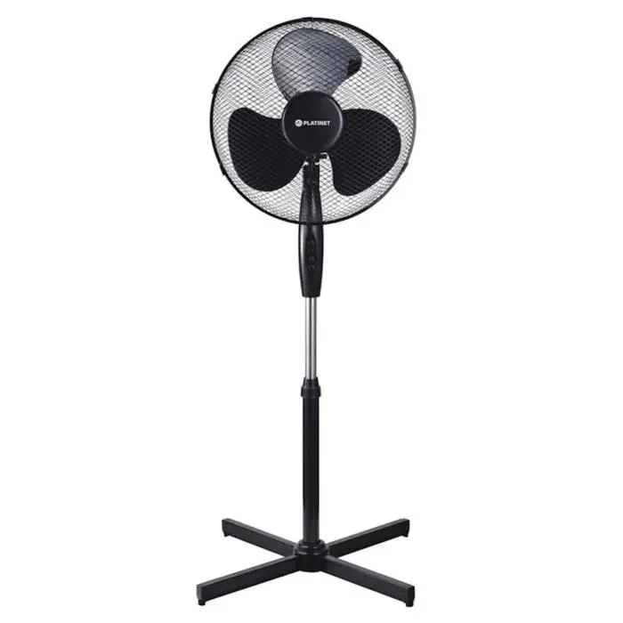 Ventilateur sur pied - PLATINET - PSF1616B - 40W - 3 vitesses - Oscillation