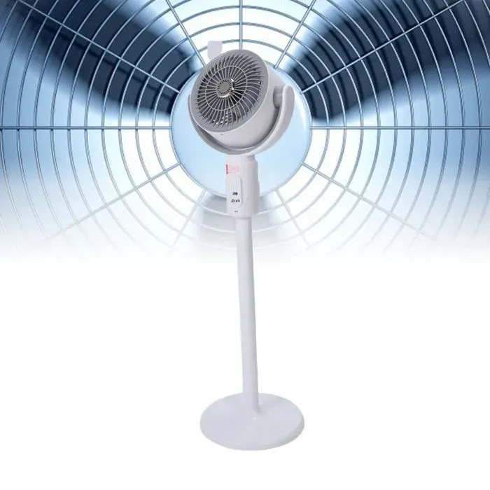 Ventilateur sur pied rechargeable 4000 mAh – Hauteur réglable 3 niveaux – Silencieux USB – Maison et extérieur