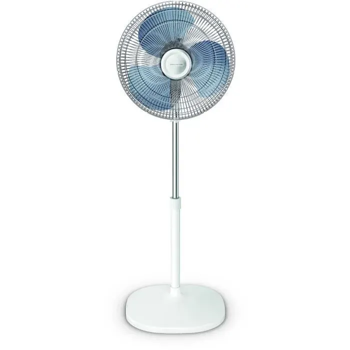 Ventilateur sur pied ROWENTA VU4410F0 - Blanc - 45W - 3 vitesses - Oscillation automatique — coloris Blanche