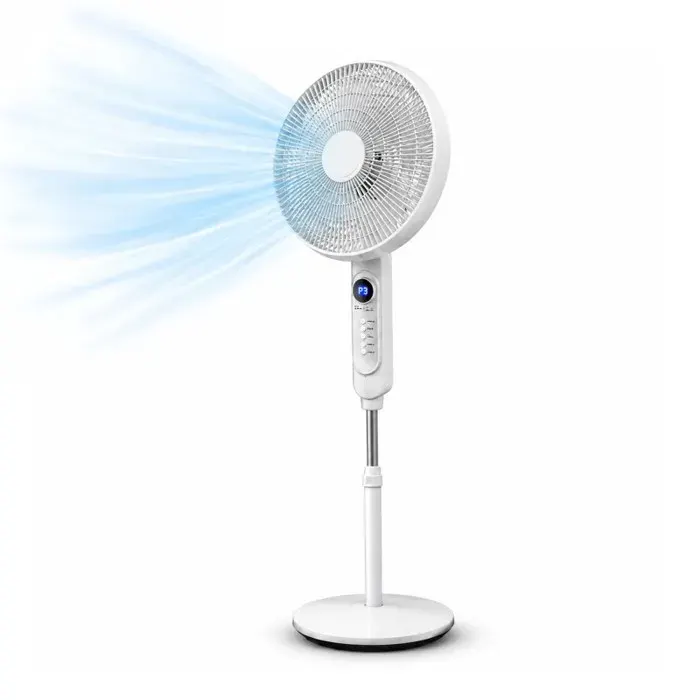 Ventilateur sur pied - SANS MARQUE - 40 cm - 45 W - Télécommande - Minuterie 1–12 h