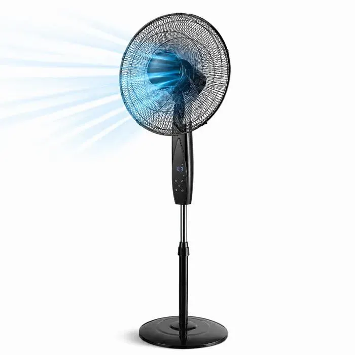 Ventilateur sur pied - SANS MARQUE/GÉNÉRIQUE - Modèle 40 cm - 50 W - Télécommande - Minuterie 12h