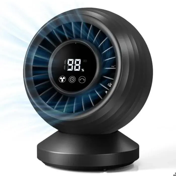 Ventilateur table silencieux 22dB - 3D Turbo - 120° - 7 vitesses - 12000mAh