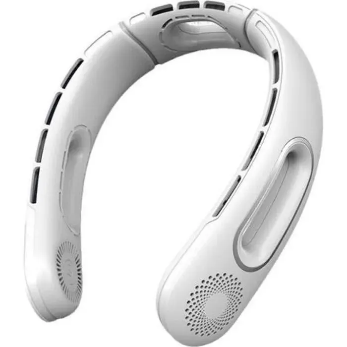 Ventilateur tour de cou portable rechargeable par USB 3000 mAh sans pales 4 vitesses cadeau dété pour femmes