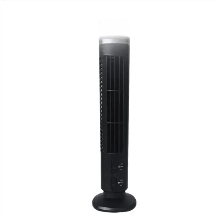 Ventilateur Tour LED 2 Vitesses Ventilateur Tour sur Pied Électrique Portable pour Salon Chambre à Coucher Noir