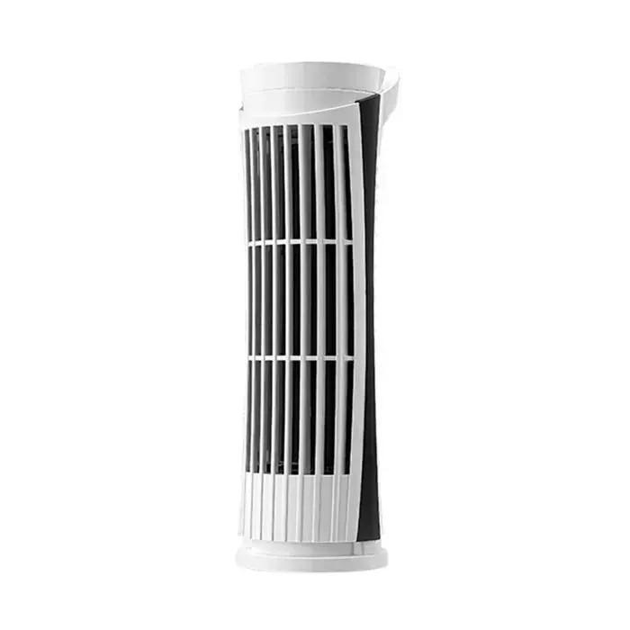Ventilateur tour sans pales avec vitesses réglables -Ventilateur de bureau portableBlanc