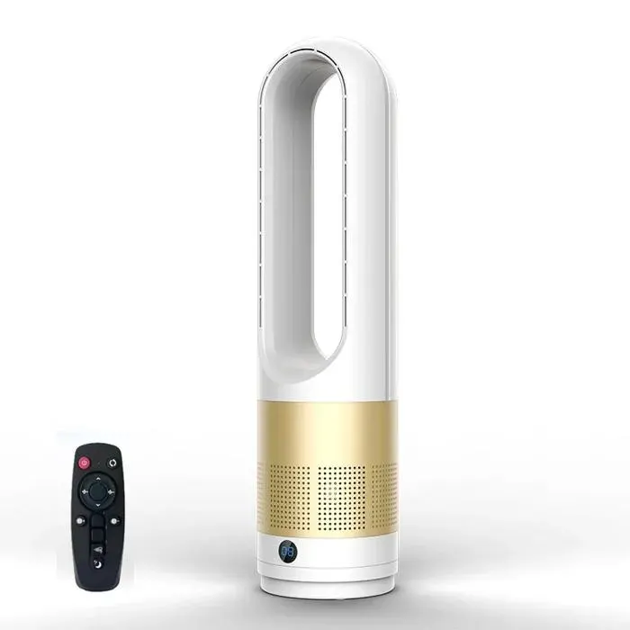 Ventilateur Tour Sans Pales Ventilateur Silencieux Avec Télécommande Hauteur 56 cm Tower Fan pour Chambre à Coucher Bureau