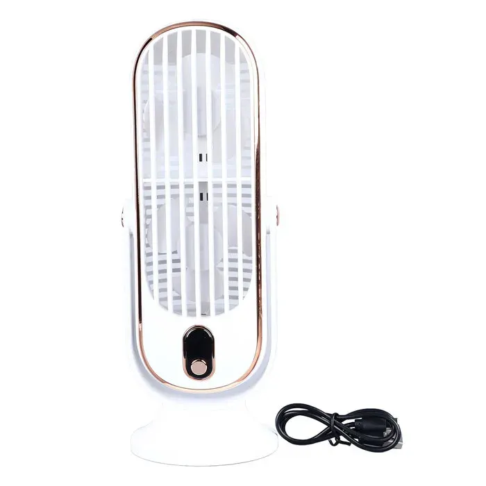 Ventilateur tour USB – 5 vitesses silencieux 22dB moteur puissant – pour bureau chambre extérieur – Blanc