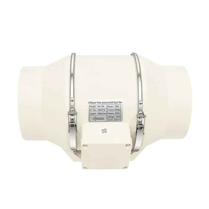 Ventilateur tubulaire 150 mm ventilateur dextraction 220 VAC ventilateur 540 m3/h blanc