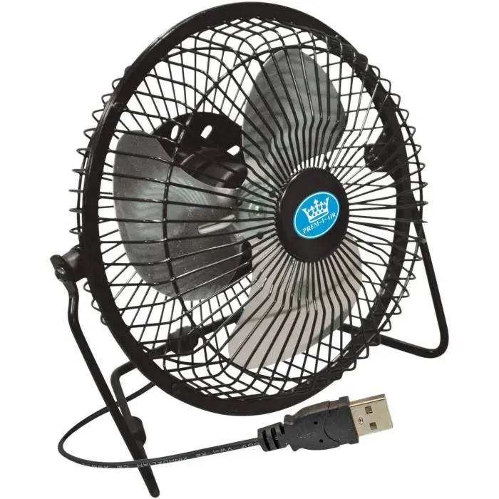 Ventilateur USB - AIDAPT - 15cm - 2.25W - 1 vitesse - Noir