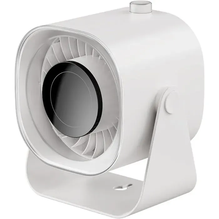 Ventilateur USB de bureau - Belle commode - Réglage progressif du flux dair - Design portable - Orientation à 220° — coloris Blanche