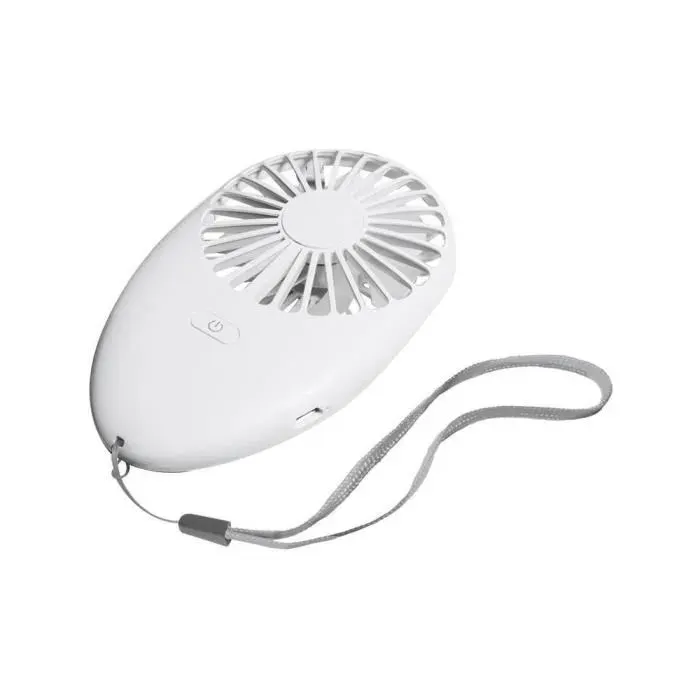 Ventilateur USB - GENERIC - Portable - Rechargeable - Blanc - Neuf — coloris Blanche
