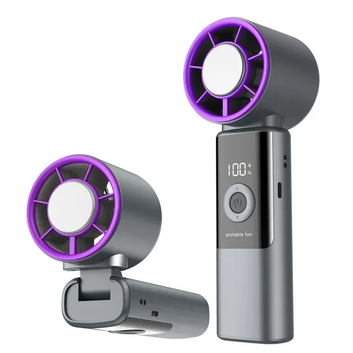 Ventilateur USB portable - AIORBER - Mini Turbo - 199 vitesses - Brushless silencieux - Autonomie 6-8h