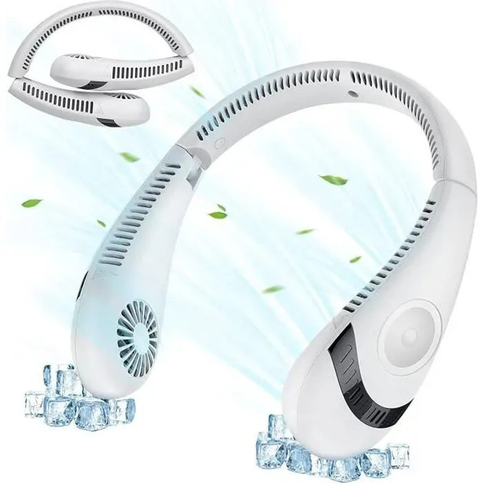 Ventilateur USB Portable D Encolure - ZHUODIKE - 3 Vitesses - Rotation À 150°