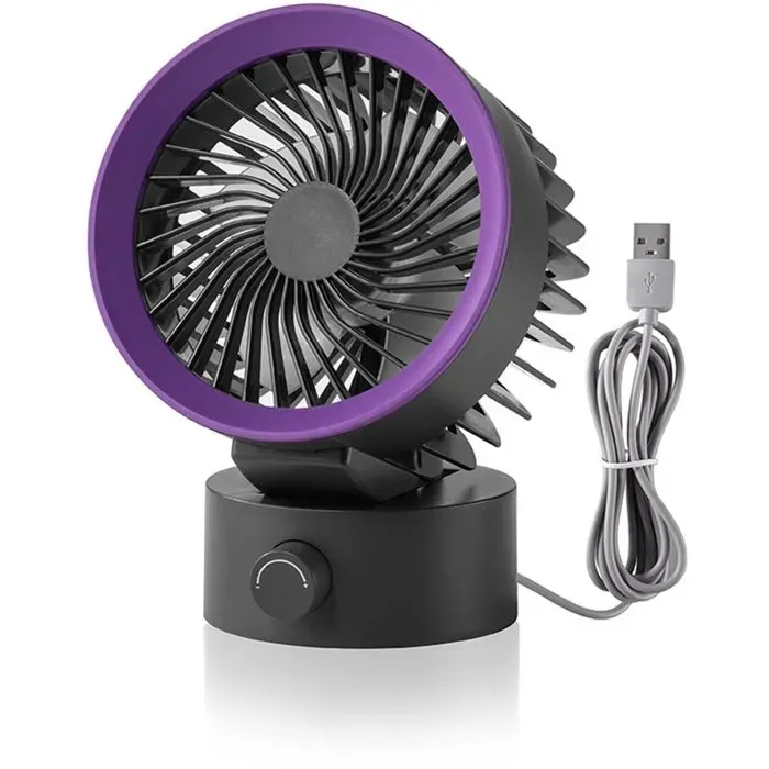 Ventilateur USB portable - DEMA - Mini ventilateur 112x94x145 cm - Poids léger 230 g - Vitesse réglable à linfini