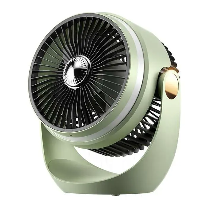 Ventilateur USB portable silencieux 3 vitesses oscillant veilleuse LED rechargeable mural avec diffuseur darôme