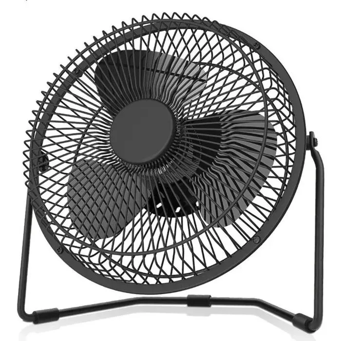 Ventilateur USB portable - Unbrand - 8 pouces - Batterie 5000 mAh - Autonomie 16h - Moteur sans balais
