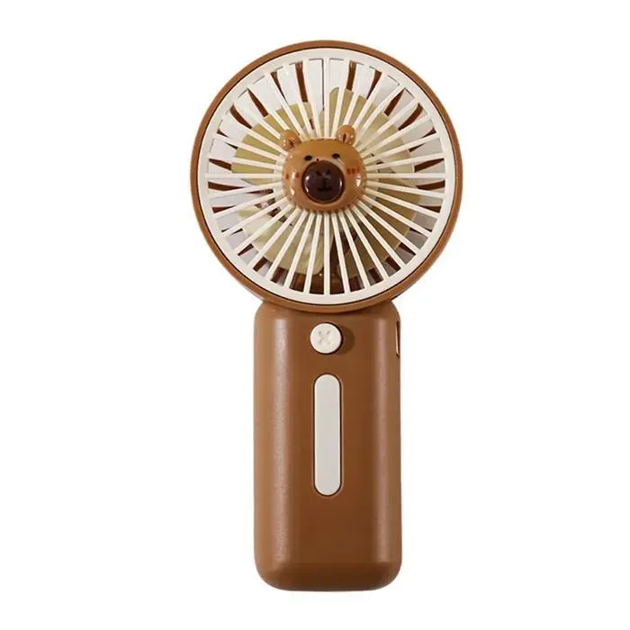 Ventilateur - WEISS CANNON - Mini Ventilateur - USB - 3 Vitesses - Marron