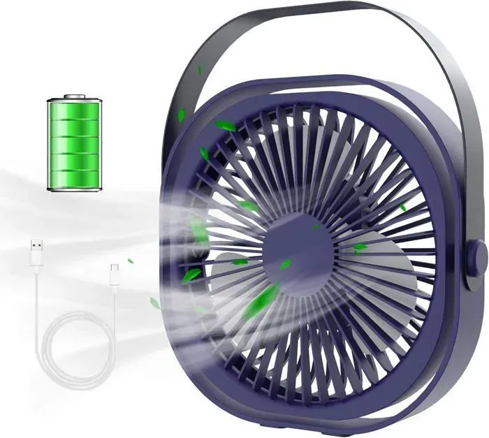 Ventilateur - YYV - Mini Ventilateur USB - Silencieux - 3 Vitesses - Rechargeable