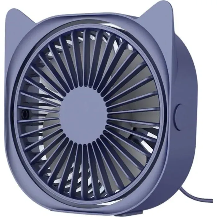 Ventilateurs de bureau personnels petits silencieux 3 vitesses de vent petits ventilateurs de table portables à bleu