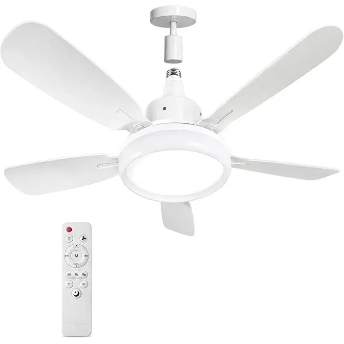 Ventiteur de Pfond avec Lumière62cm Pfonnier Ventiteur Silencieux 25dB avec Telecommande3 Vitesses62CM 02