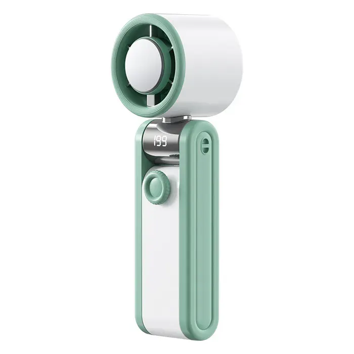 Vert Ventilateur portable mini réfrigérant main clip bureau rechargeable USB refroidissement rapide silencieux extérieur camping