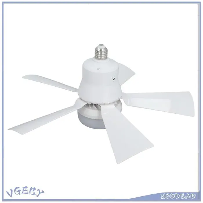 VGEBY Lampe de ventilateur de plafond Ventilateur de plafond à intensité minuterie de 3 vitesses de luminaire led