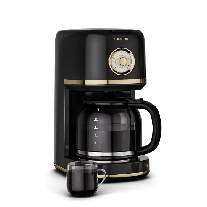 Victoria 15L Cafetière Filtre 12 Tasses Noir