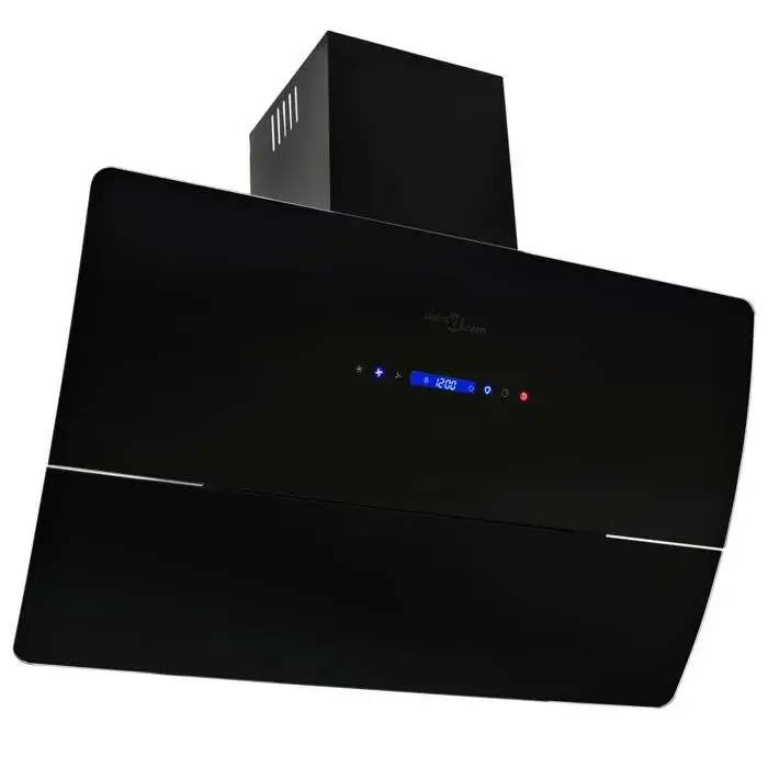 vidaXL Hotte Murale Acier Inoxydable 756 m³/h 90 cm Noir Aspirante Cuisine 50705