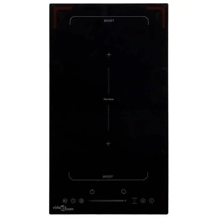 vidaXL Plaque de Cuisson à Induction 2 Brûleurs Contrôle Tactile Table de Cuisson Chauffante Electrique Protection 51438