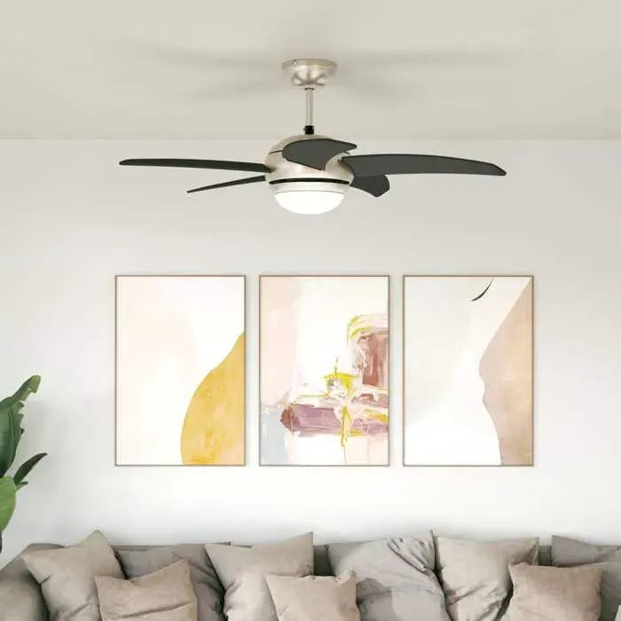 vidaXL Ventilateur de plafond avec lumière et télécommande Ø 110 cm - Design moderne - FR227
