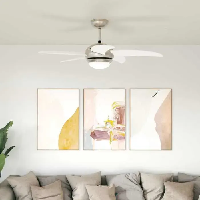 vidaXL Ventilateur de plafond avec lumière et télécommande Ø 110 cm - Design moderne - FR469