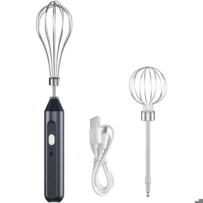 Virex® - Mixeur plongeant sans fil 3 vitesses réglables et amovibles idéal pour fouetter mélanger et préparer des puddings des b
