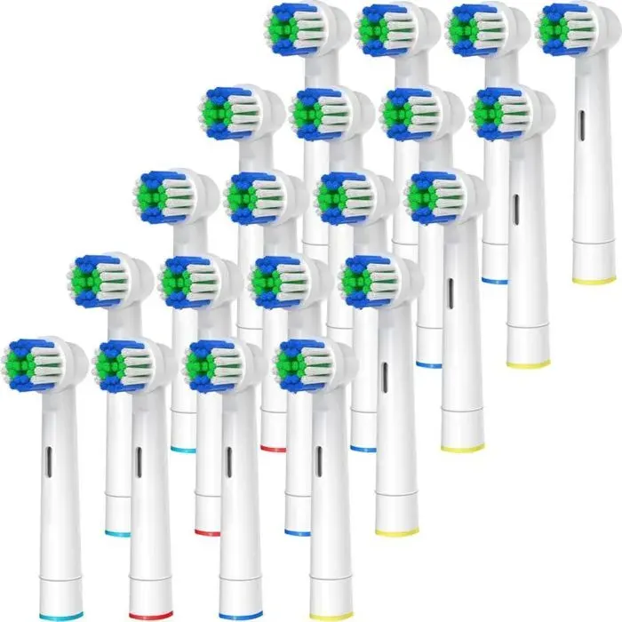 Virex® - Têtes de brosse compatibles avec la brosse à dents électrique Oral-B 20 têtes pour les modèles Oral-B Vitality Pro 3