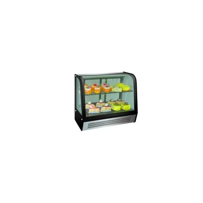 Vitrine Réfrigérée à Poser pour Pâtisserie - Combisteel - 100 litres - Ventilateur - Automatique - Noir