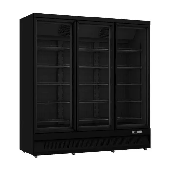 Vitrine Réfrigérée Négative Libre-Service 1450L – 3 Portes Vitrées – -18/-22°C – LED – Congélateur