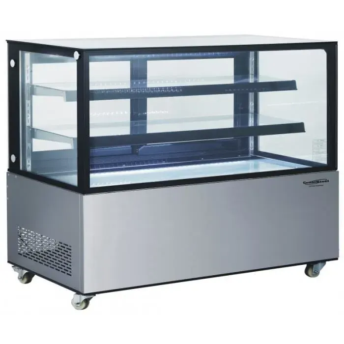 Vitrine Réfrigérée Professionnelle 4 Faces Vitrées - COMBISTEEL - 470 L - Ventilateur - LED