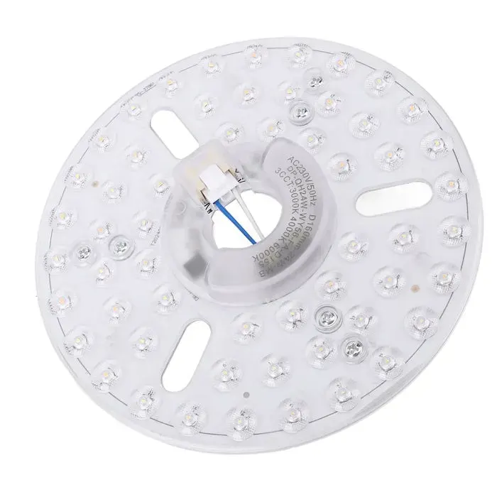 Vvikizy Kit déclairage de ventilateur de plafond à LED 6.3in LED Kit de lumière de ventilateur de plafond magnétique 24W deco led