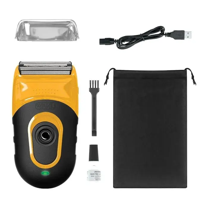 Wahl Extreme Grip – Rasoir à grille homme grilles flexibles 60 min d’autonomie poignée antidérapante et têtes lavables
