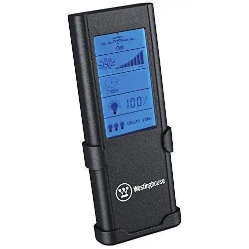 Westinghouse Lighting Télécommande radio fréquence minuterie écran tactile vitesse et lumière réglable 77841