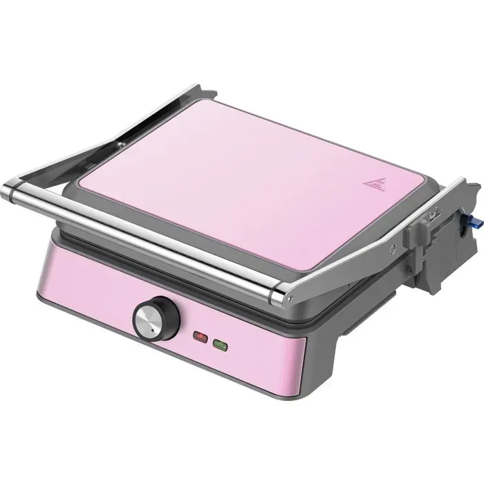 Westinghouse Retro Grill contact 2200 W plaques 29 x 24 cm ouverture 180° Rose
