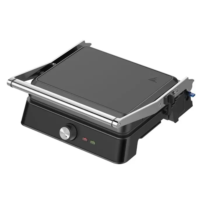 Westinghouse Retro Grill de Contact Panini & Sandwichs Ouverture 180° Thermostat Réglable 29x24 cm 2200W Noir