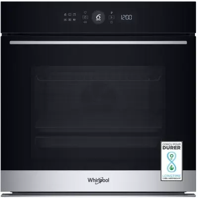 Whirlpool - Four Encastrable Fonction Vapeur Woi5s8pm1sxaf - Pyrolyse - Chaleur Tournante - Vapeur - Porte Froide - Rails Télescopiques