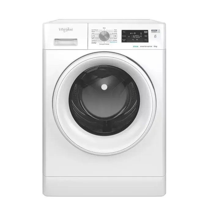 Whirlpool Lave-linge frontal 8kg 1400 tours/min - FFBS8489WVFR — coloris Blanche