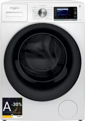Whirlpool - Lave Linge Hublot W7x89bsilencefr - 8 Kg - 1400 Tr/Min - Classe A - Moteur Induction Direct Drive