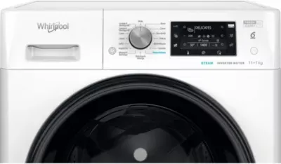 Whirlpool - Lave Linge Séchant Hublot Ffdb1174489bvfr - 11/7 Kg - 1400 Tr/Min - Classe C - Moteur Induction — vue 5