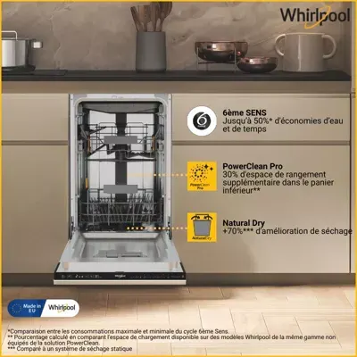 Whirlpool - Lave Vaisselle Encastrable Wh6ic11bs7la0 — vue 2