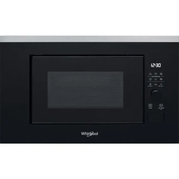 Whirlpool micro-onde Intégré (placement) Micro-ondes grill 20 L 800 W Noir Acier inoxydable - WMF201G