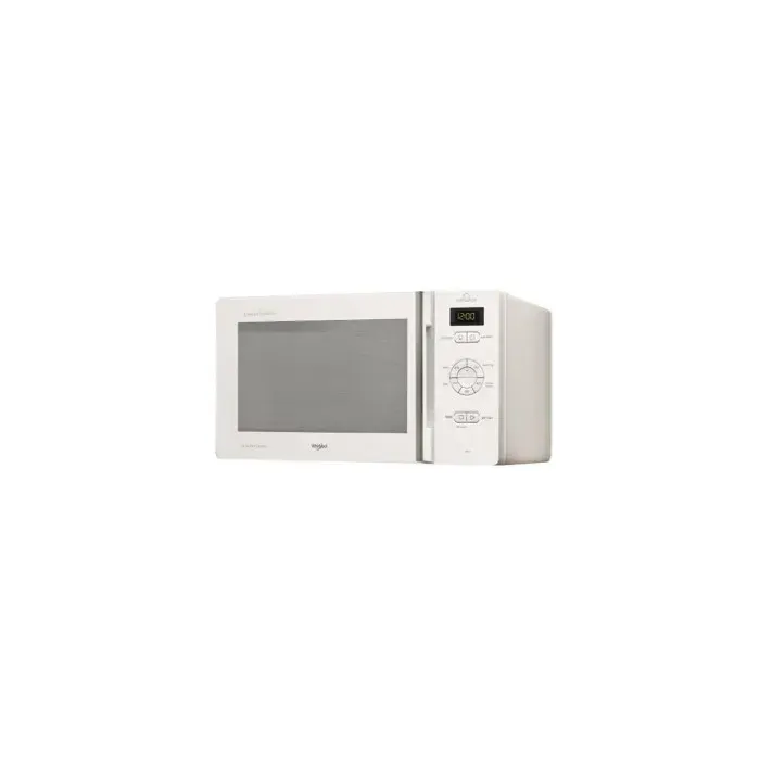 WHIRLPOOL Micro-Ondes posable 800w avec Grill Chef Plus Blanc 25 L Electronique Cavité Peinte