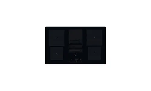 Whirlpool WVH 92 K/1 - Table de cuisson à induction - 4 plaques de cuisson - Niche - largeur : 80.7 cm - profondeur : 49.2 cm - classe A - noir avec Aspiration descendante