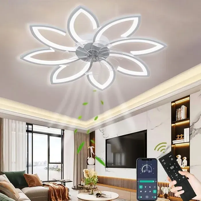 Wildcat Ventiteurs de pfond avec lumières90 cmpfonnier LED moderne à intensité variable avec ventiteur et VENTILATEUR DE PLAFOND